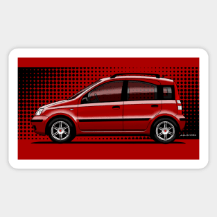 The practical and cute small italian car MK2 Sticker